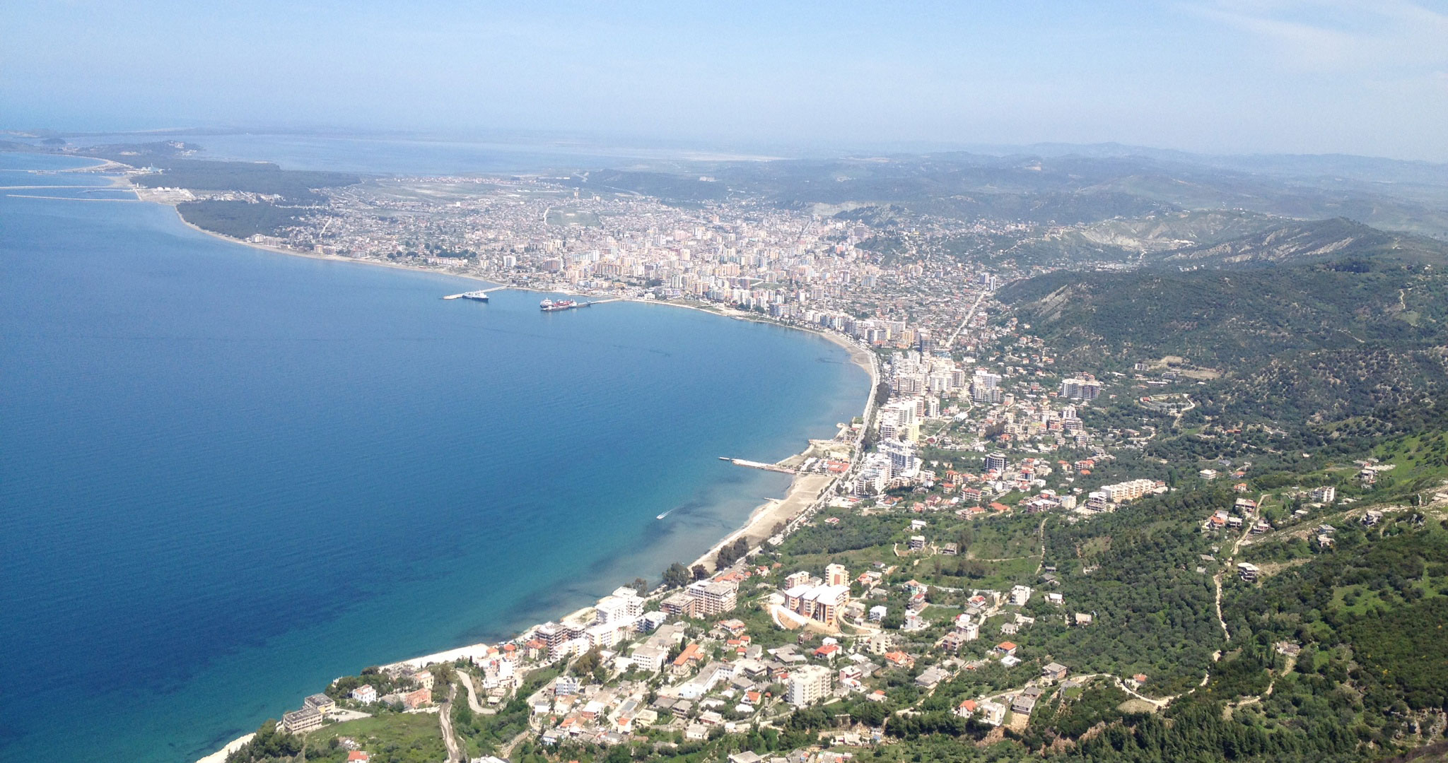 Vlora from the sky